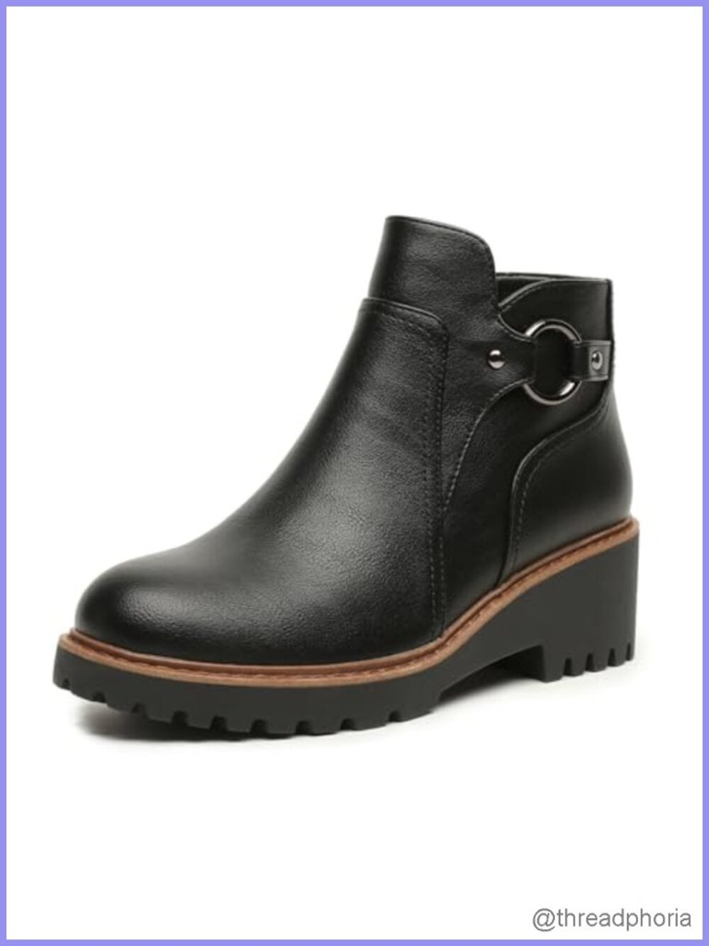 Womens Ankle Boots Chunky Low Heel Short Booties Dress Fall Boots